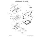 Kenmore 11031633611 console and lid parts diagram