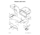 Kenmore 59679242017 freezer liner parts diagram
