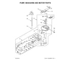 Kenmore Elite 66514823N511 pump, washarm and motor parts diagram