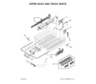 Kenmore Elite 66514823N511 upper rack and track parts diagram
