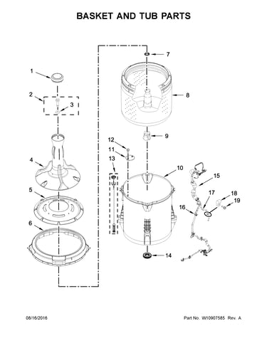 Basket and tub parts