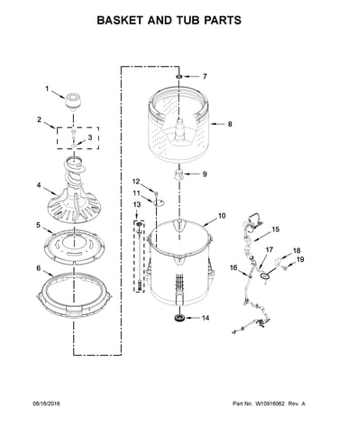 Basket and tub parts
