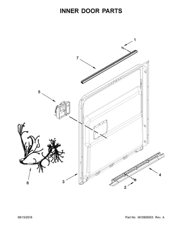 Inner door parts