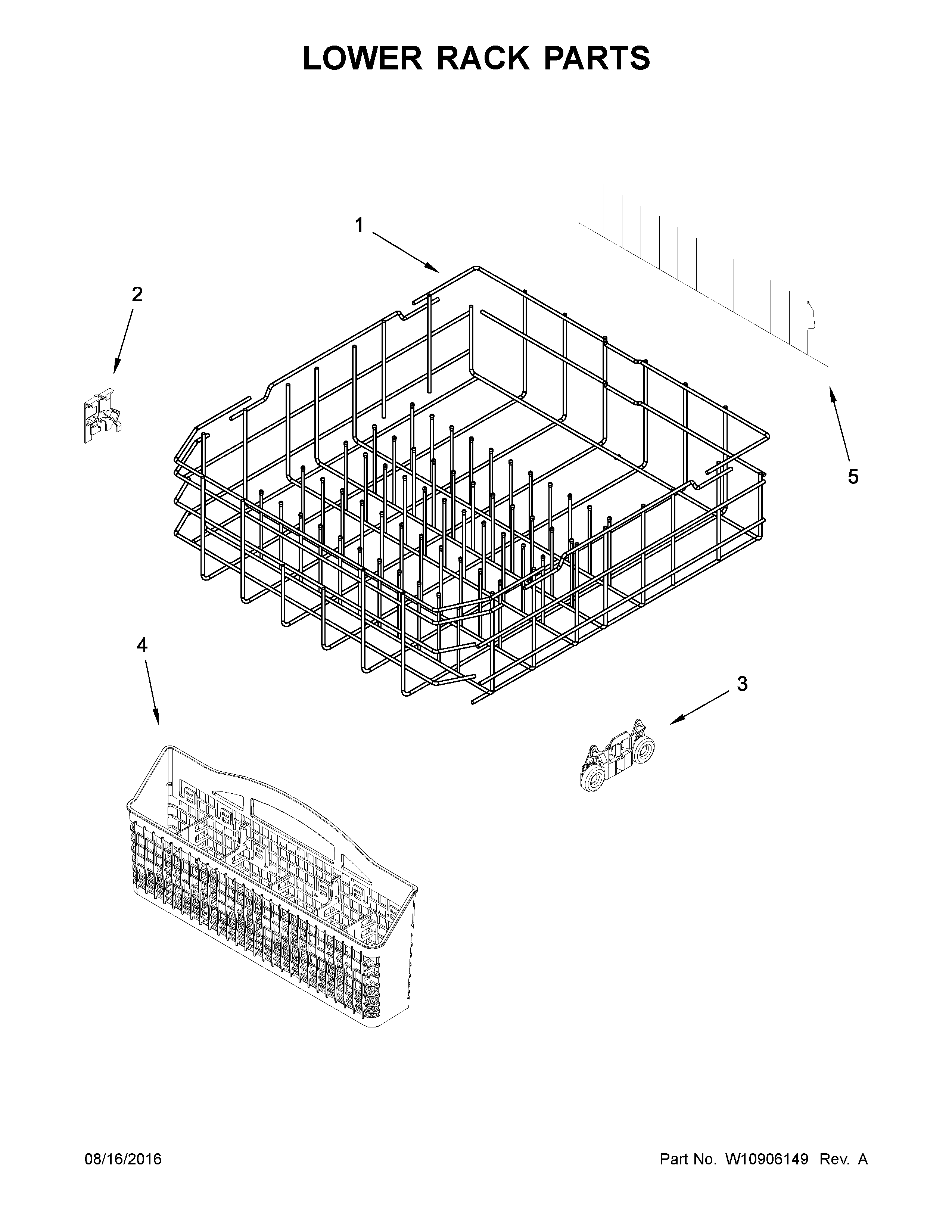 LOWER RACK PARTS