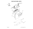 Kenmore 66514565N610 door and panel parts diagram