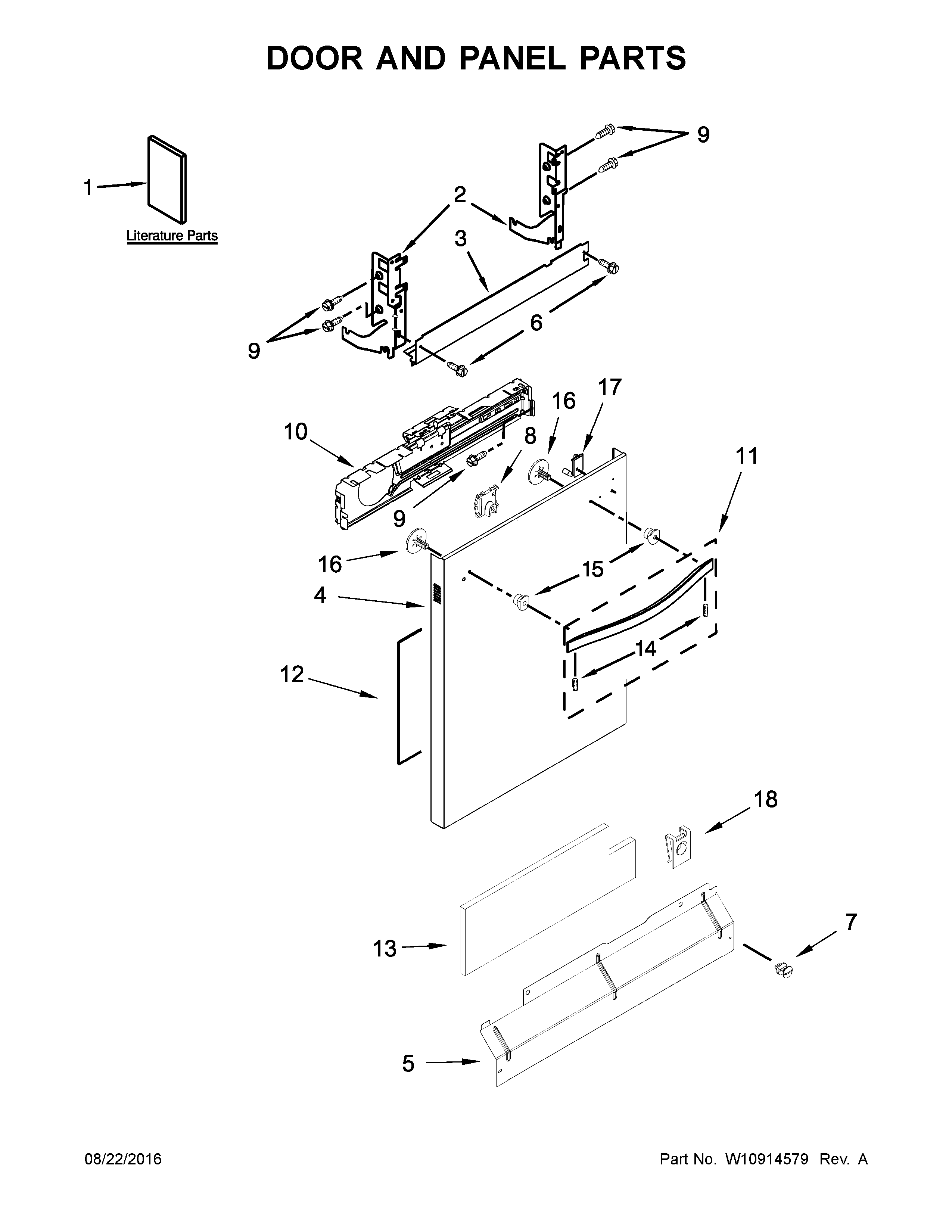 Door and panel parts