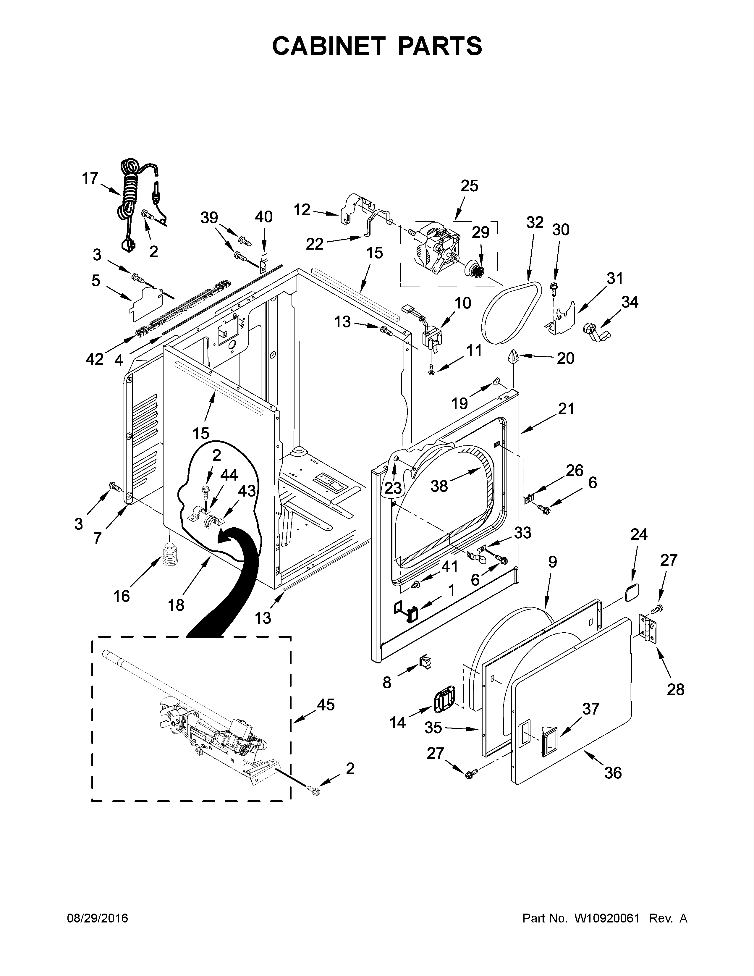 Cabinet parts