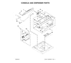 Kenmore 11026134610 console and dispenser parts diagram