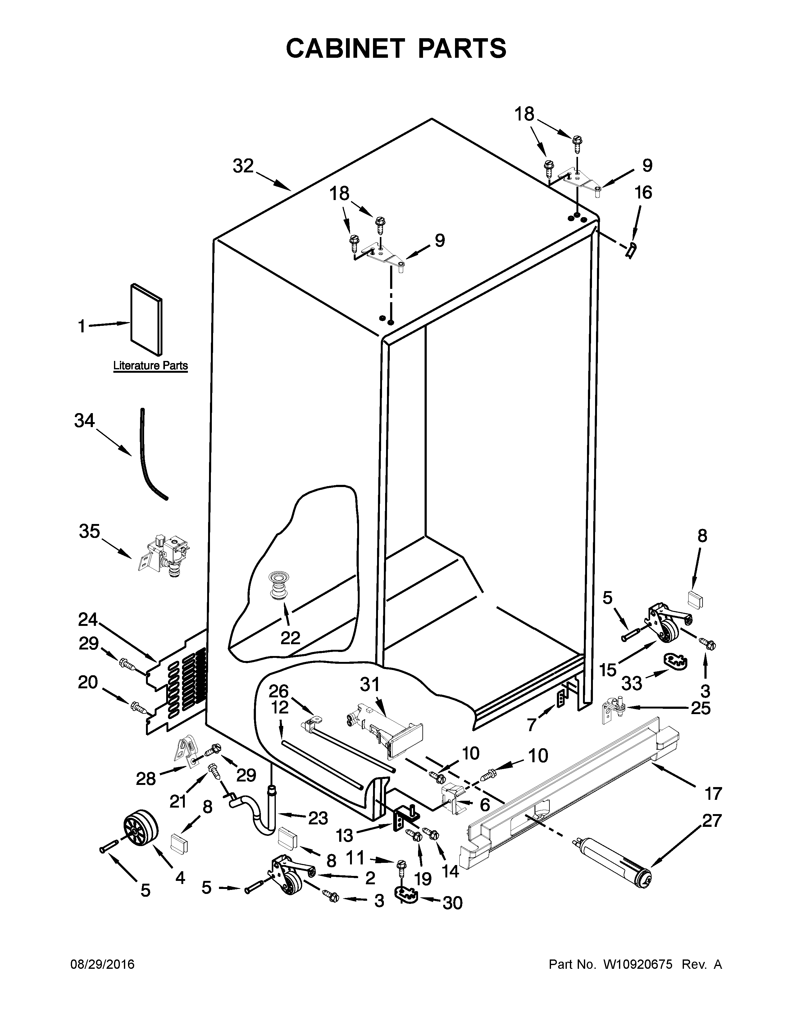Cabinet parts