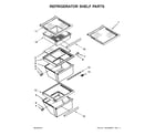 Kenmore 10651799413 refrigerator shelf parts diagram