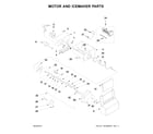 Kenmore 10651799413 motor and icemaker parts diagram
