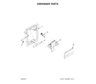 Kenmore 10651799413 dispenser parts diagram