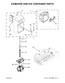 Icemaker and ice container parts
