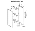 Kenmore 10651762510 refrigerator door parts diagram