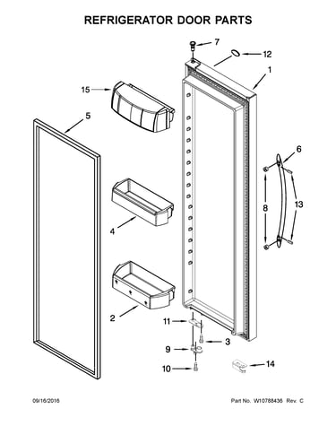 Refrigerator door parts
