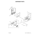 Kenmore 10651769510 dispenser parts diagram