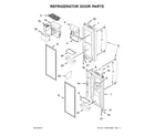 Kenmore 59679243018 refrigerator door parts diagram