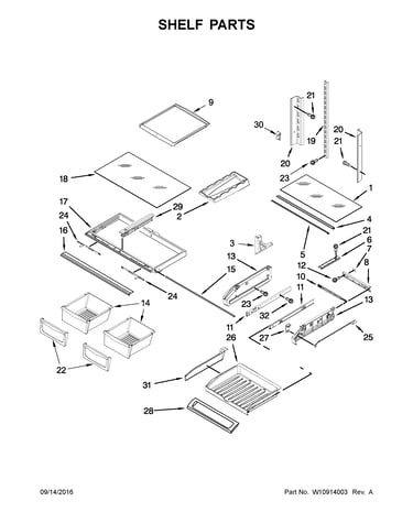 Shelf parts