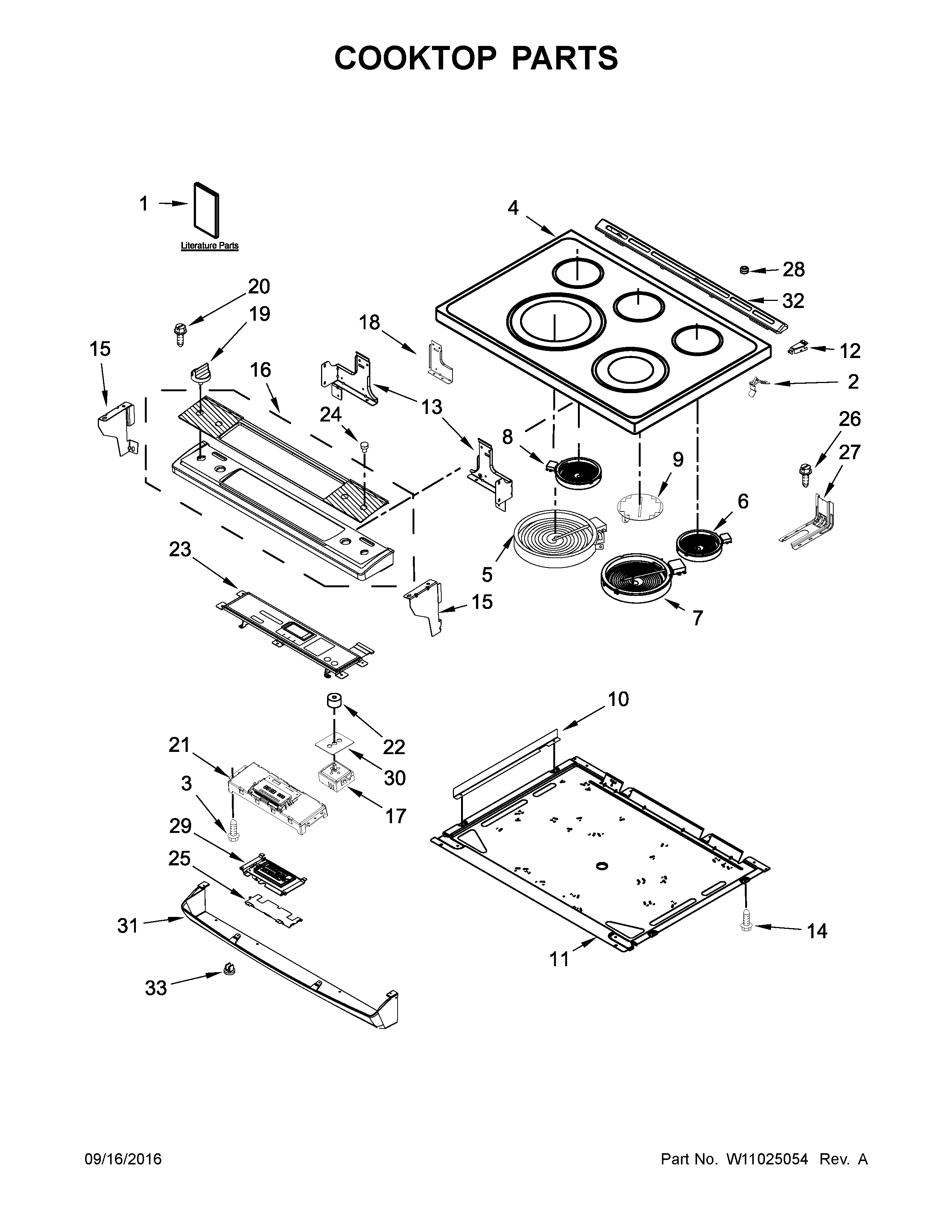 COOKTOP PARTS