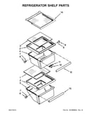 Refrigerator shelf parts