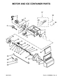Motor and ice container parts