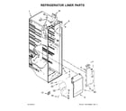 Kenmore Elite 10651779510 refrigerator liner parts diagram