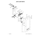 Kenmore Elite 10651779510 air flow parts diagram