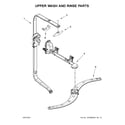 Kenmore 66514553N610 upper wash and rinse parts diagram