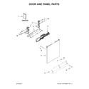 Kenmore 66513402N413 door and panel parts diagram