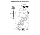 Kenmore 66513402N413 pump, washarm and motor parts diagram