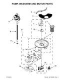 Pump, washarm and motor parts