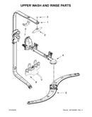 Upper wash and rinse parts