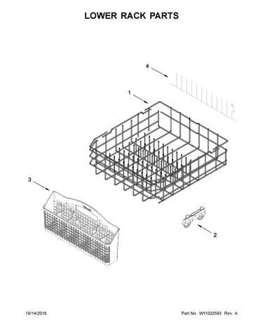 Lower rack parts