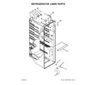 Kenmore Elite 10641162310 refrigerator liner parts diagram