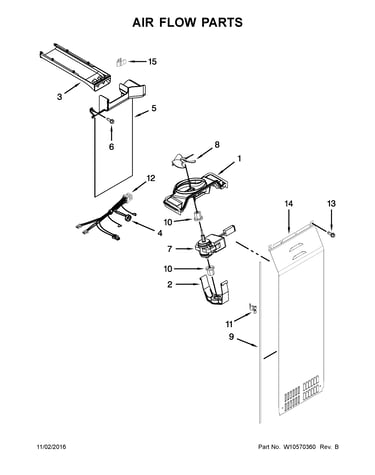 Air flow parts