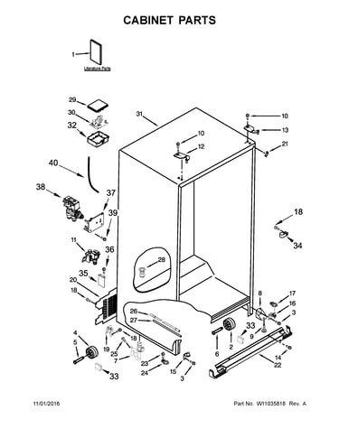 Cabinet parts