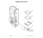 Kenmore 10651135610 freezer liner parts diagram