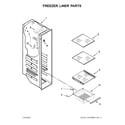 Kenmore 10651135610 freezer liner parts diagram
