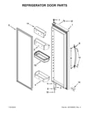 Refrigerator door parts