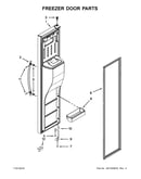 Freezer door parts
