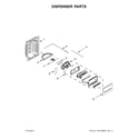 Kenmore 10651135610 dispenser parts diagram