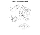 Kenmore 11027132410 console and dispenser parts diagram