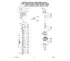 Kenmore 10658024803 motor and ice container parts diagram