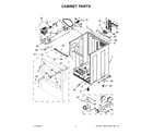 Kenmore 110C69132410 cabinet parts diagram