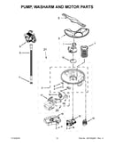 Pump, washarm and motor parts