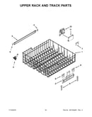 Upper rack and track parts