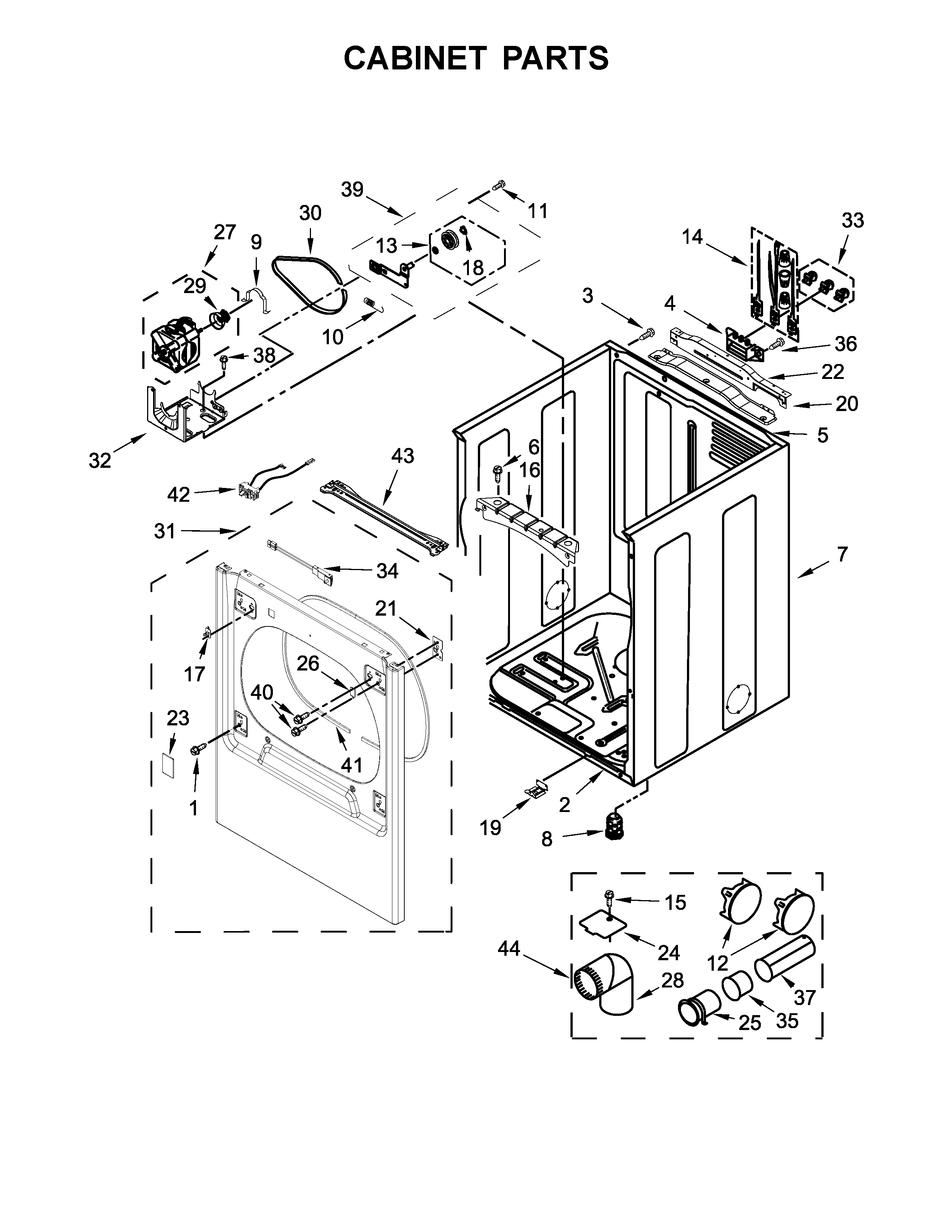 Cabinet parts