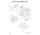 Kenmore 11029133410 console and dispenser parts diagram