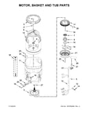 Motor, basket and tub parts