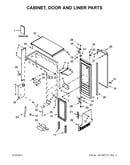 Cabinet, door and liner parts